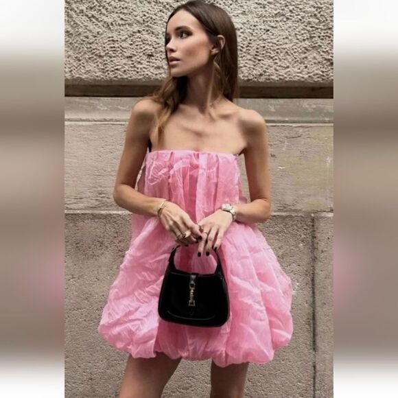 ZARA ORGANZA BALLOON DRESS - Picture 1 of 14